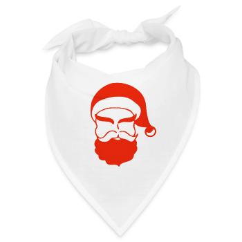 Weihnachten, Weihnachten, Weihnachten, Weihnachten - Bandana - Weiß - Vorne