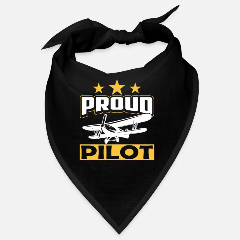 Stolzer Pilot Jet Kleinflugzeug Leichtflugzeug Bandana