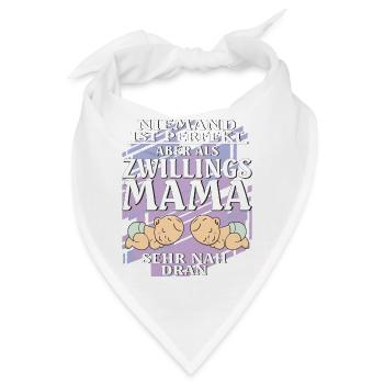 ZWILLINGS MAMA - Bandana - Weiß - Vorne
