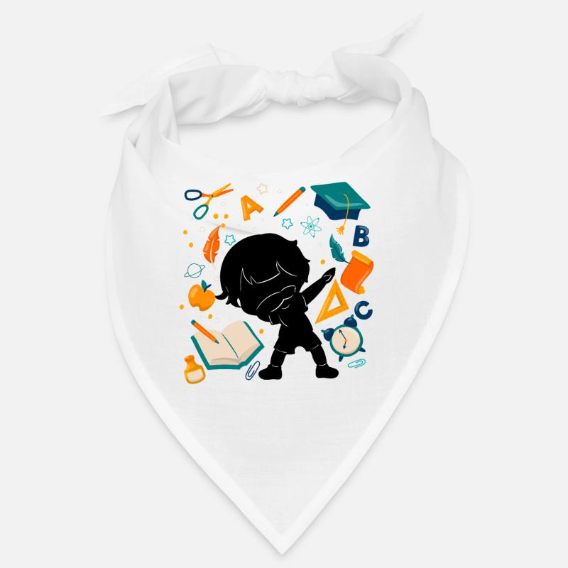 Silhouette Junge Ersten Tag Der Schule Student Bandana