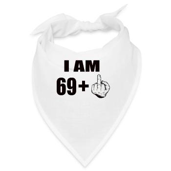 70 Geburtstag - Bandana - Weiß - Vorne