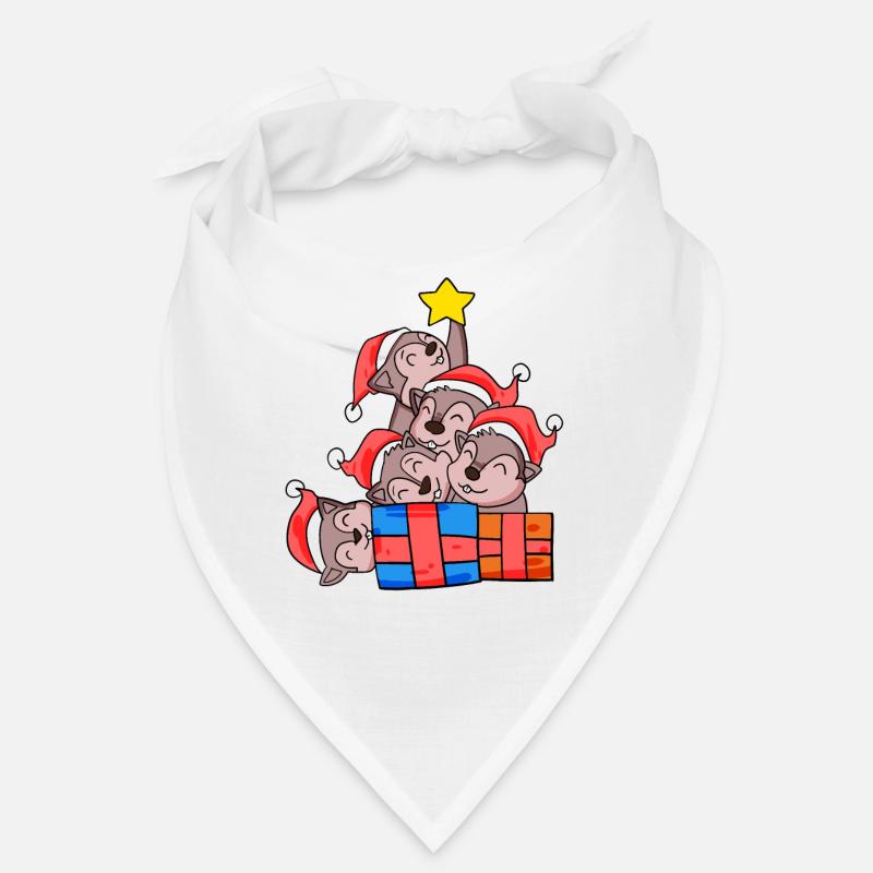 Weihnachten Weihnachtsbaum Eichhörnchen Bandana