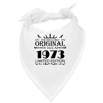 1973 - Baujahr 1973 - Jahrgang 1973 - Bandana - Weiß - Vorne