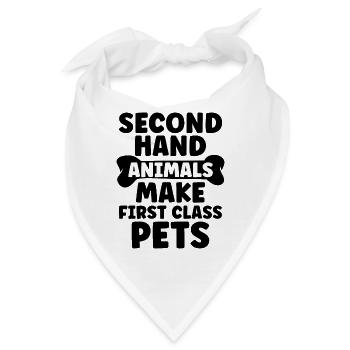 Second Hand Animal Rescue Adoption Animal Rescuer - Bandana - Weiß - Vorne