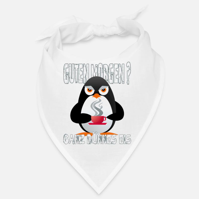 Ganz Dünnes Eis Morgenmuffel Pinguin Kaffee Bandana