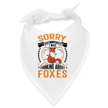 Fuchs Geschenk Rotfuchs - Bandana - Weiß - Vorne