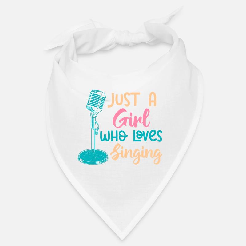 Nur ein Mädchen das gerne singt Sängerin singen Bandana