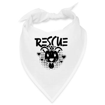 Rescue Animal Rescue Animal Shelter Animal Rescuer - Bandana - Weiß - Vorne