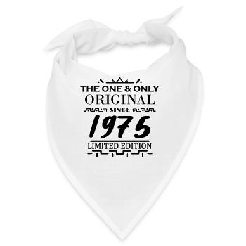1975 - Baujahr 1975 - Jahrgang 1975 - Bandana - Weiß - Vorne