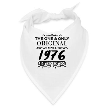1976 - Baujahr 1976 - Jahrgang 1976 - Bandana - Weiß - Vorne