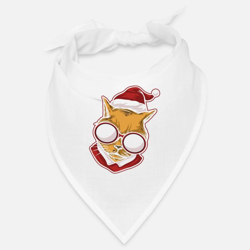 Moche pull de Noël Tshirt chat de Noël Bandana