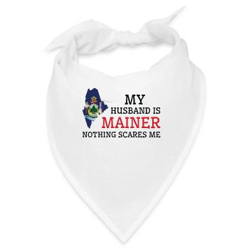 Nichts macht mir Angst Mainer Husband Maine - Bandana - Weiß - Vorne