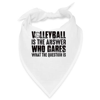 Volleyball Volley Aufschlag Volleyballspieler - Bandana - Weiß - Vorne