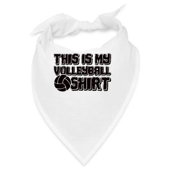 Volleyball Volley Aufschlag Volleyballspieler - Bandana - Weiß - Vorne