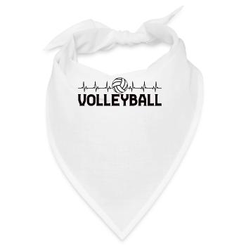 Volleyball Volley Aufschlag Volleyballspieler - Bandana - Weiß - Vorne