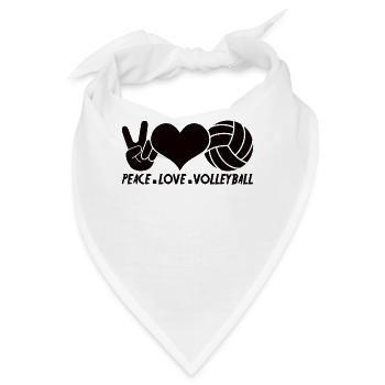 Volleyball Volley Aufschlag Volleyballspieler - Bandana - Weiß - Vorne