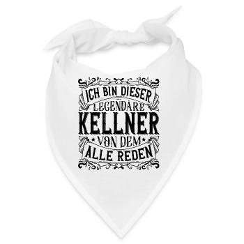 Ich bin dieser Legendäre Kellner - Bandana - Weiß - Vorne