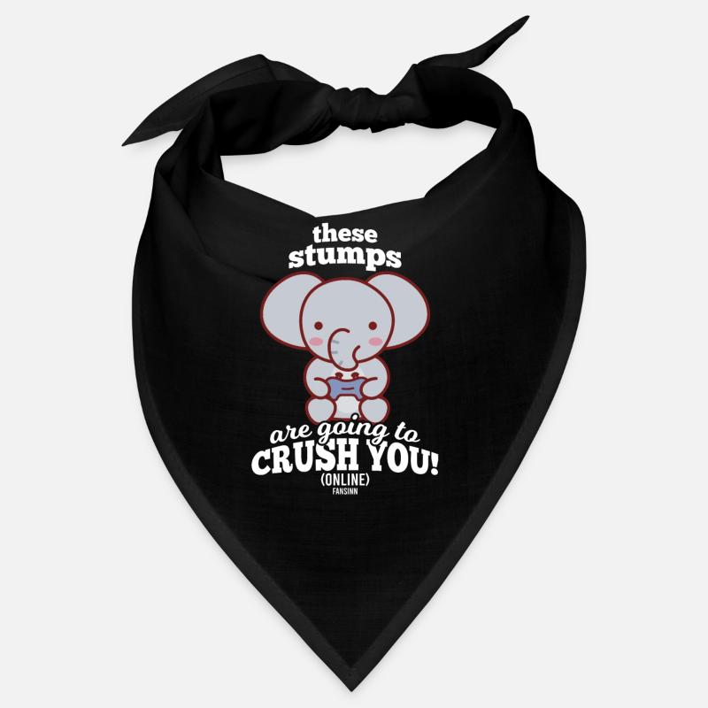 L’éléphant joue à des jeux vidéo Bandana