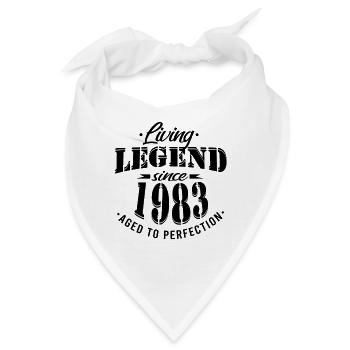 Geburtstag Lebende Legende born 1983 - Bandana - Weiß - Vorne