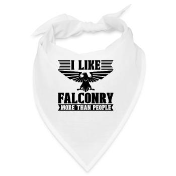 I Like Falconry Birds Of Prey Bird Sports Falconer - Bandana - Weiß - Vorne