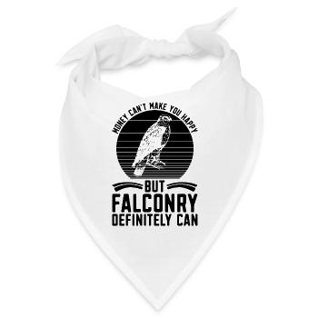 Money Can't Falconry Retro Birds Of Prey Falconer - Bandana - Weiß - Vorne