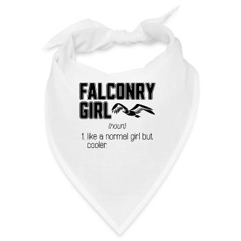 Falconry Girl Like A Normal Bird Watchers Falconer - Bandana - Weiß - Vorne