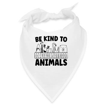 Be Kind Animal Welfare Animal Lover Animal Worker - Bandana - Weiß - Vorne