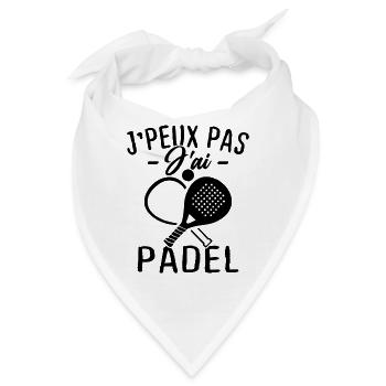 Ich kann Padel nicht haben - Bandana - Weiß - Vorne