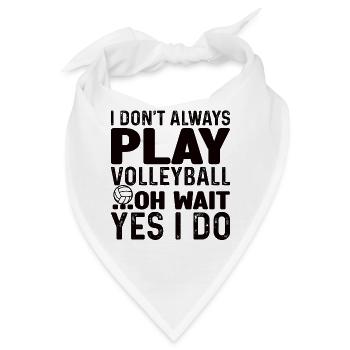 Volleyball Volley Aufschlag Volleyballspieler - Bandana - Weiß - Vorne