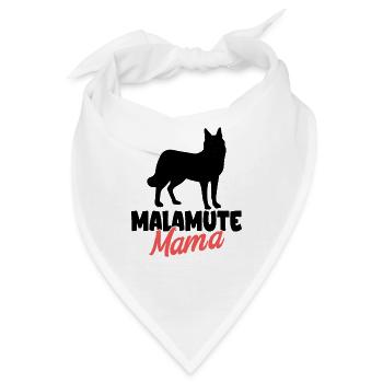 Alaskan Malamute - Bandana - Weiß - Vorne