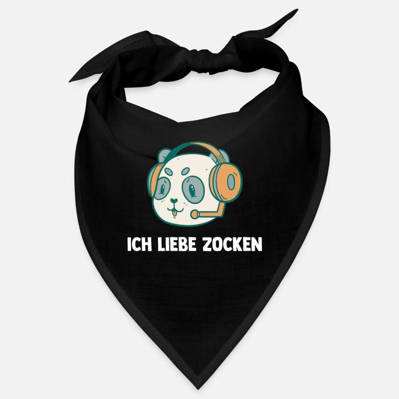Ich Liebe Computer Zocken - Gaming Pandabär Bandana