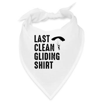 Last Clean Gliding Shirt Paraglider Paragliding Sk - Bandana - Weiß - Vorne