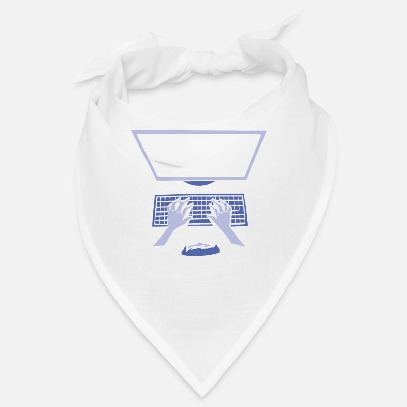 Logiciel Linux Programme de programmation Open Source - Bandana - blanc