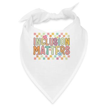 Inclusion Matters Shirt, Autism Awareness Special - Bandana - Weiß - Vorne
