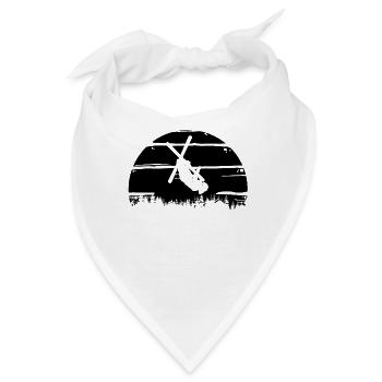 Skifahrer Trick - Berge - Wintersport - Sprung - Bandana - Weiß - Vorne