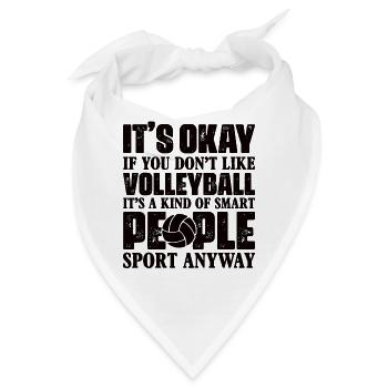 Volleyball Volley Aufschlag Volleyballspieler - Bandana - Weiß - Vorne