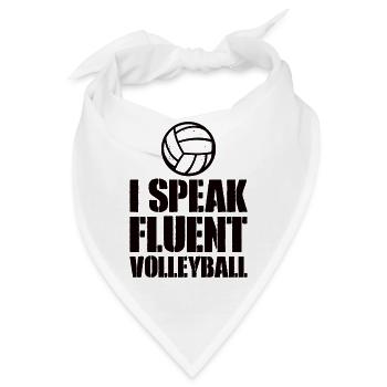 Volleyball Volley Aufschlag Volleyballspieler - Bandana - Weiß - Vorne