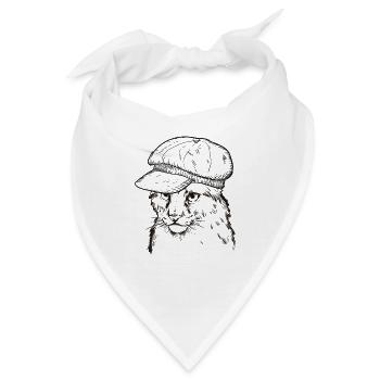 Luchs - Bandana - Weiß - Vorne
