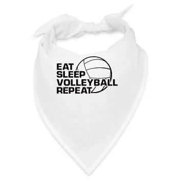 Volleyball Volley Aufschlag Volleyballspieler - Bandana - Weiß - Vorne