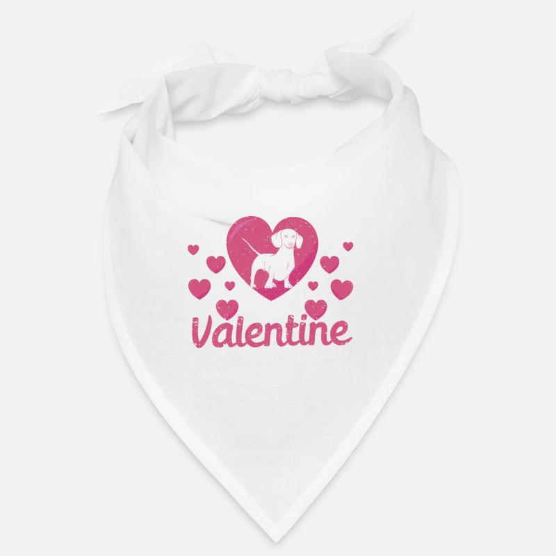 Mon teckel est mon chiot de la Saint-Valentin La Saint-Valentin Bandana