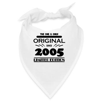 2005 - Baujahr 2005 - Jahrgang 2005 - Bandana - Weiß - Vorne