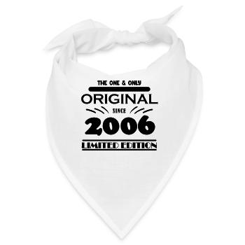 2006 - Baujahr 2006 - Jahrgang 2006 - Bandana - Weiß - Vorne