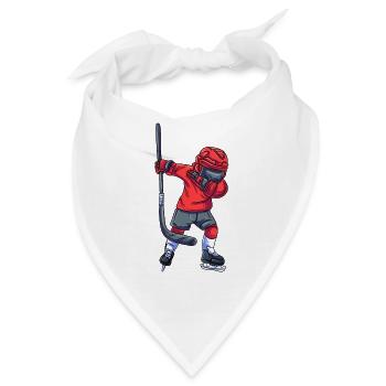 Eishockeyspieler - Bandana - Weiß - Vorne