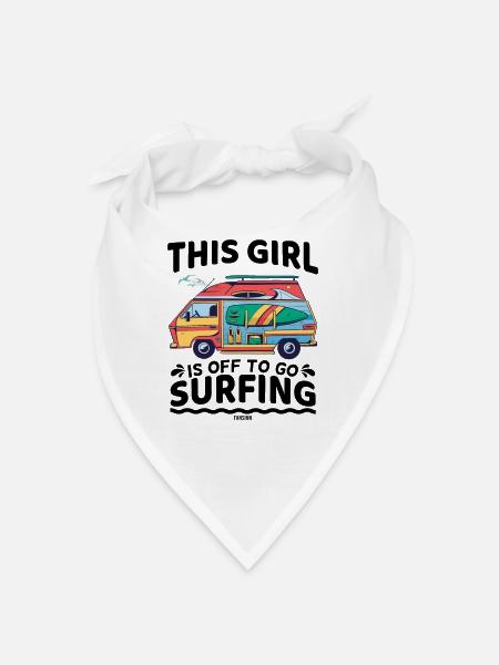Surf Filles SUP Camping - Bandana - blanc