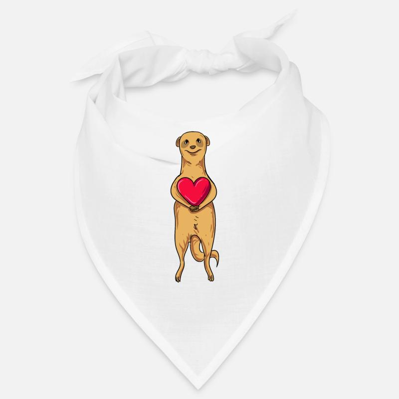 Suricate de la Saint-Valentin Bandana