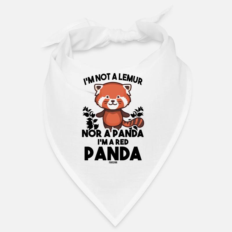 Je suis un panda roux - Bandana - blanc
