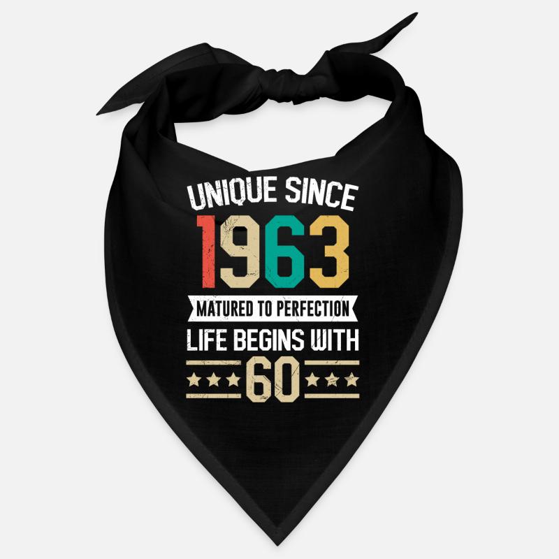 La vie commence à 60 ans 60e anniversaire Bandana