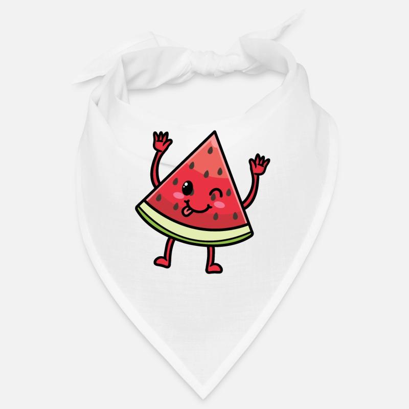 Émoticône de pastèque Melon Fruit Kawaii Bandana