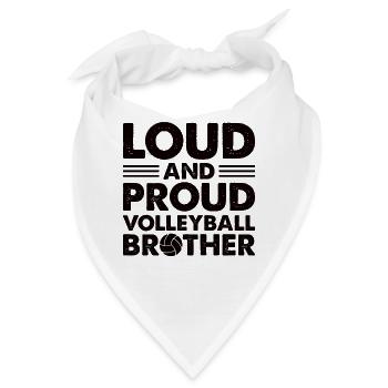 Volleyball Aufschlag Volleyballspieler Bruder - Bandana - Weiß - Vorne