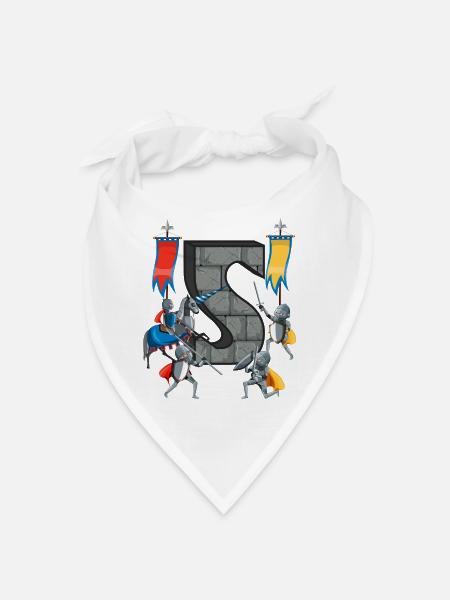 Mittelalterliche Ritter Mittelalter Geschichte - Bandana - Weiß